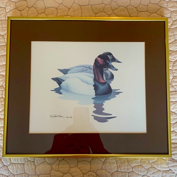 Richard Sloan framed art of ducks - Picture 1 of 7